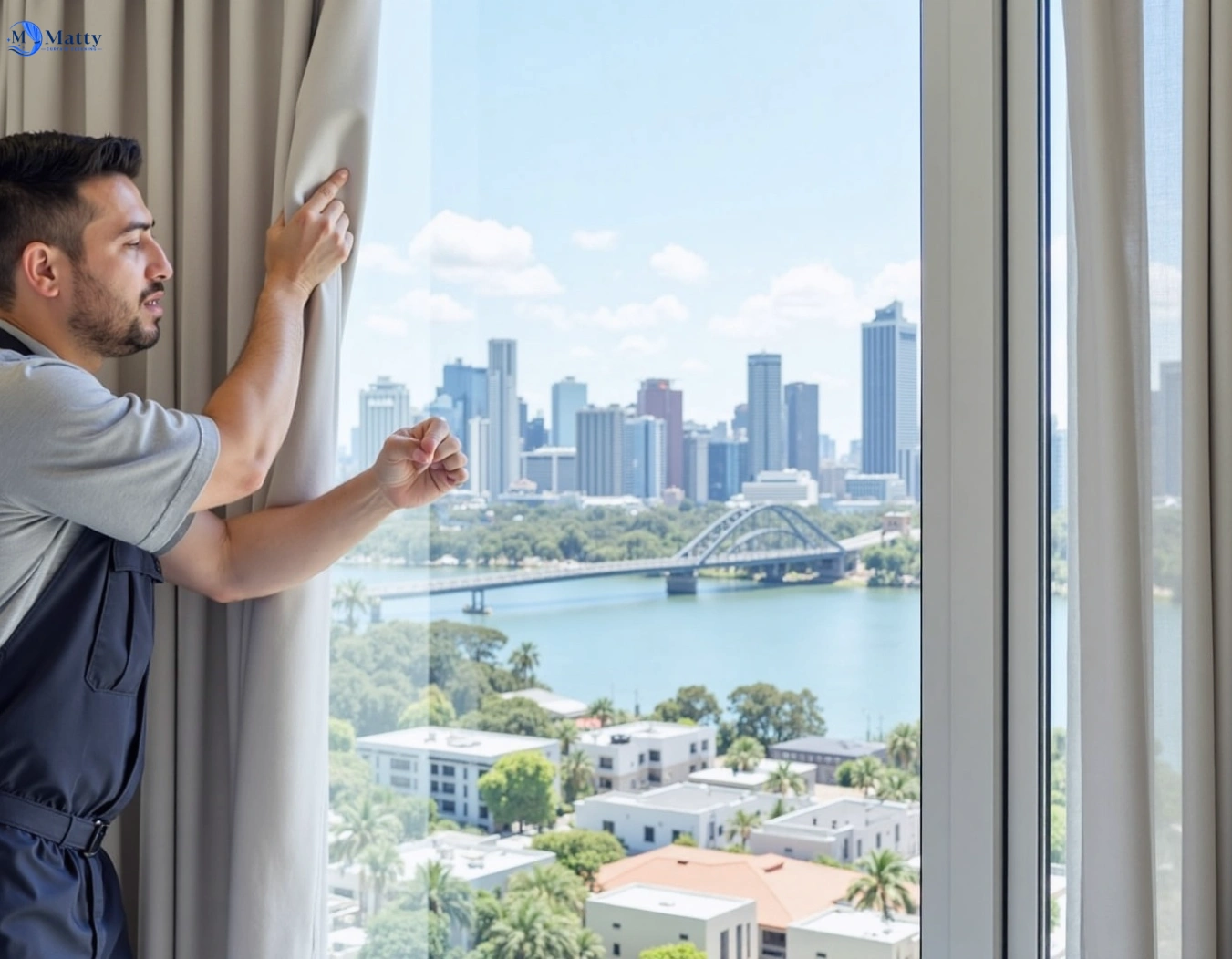Professional curtain steam cleaning service chatswood-nsw QLD by Matty Curtain Cleaning